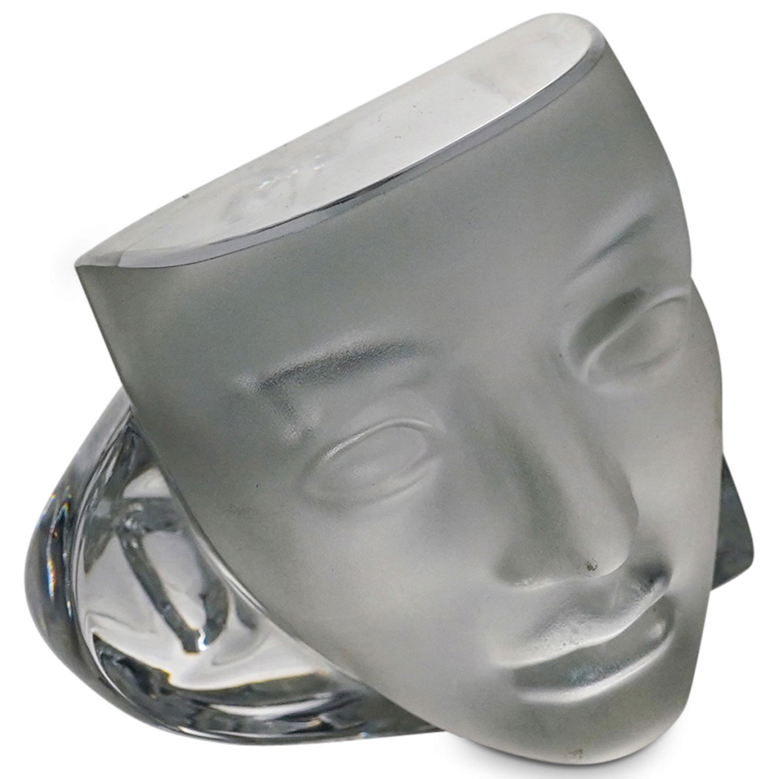 Daum Crystal Modernist Paperweight (1 of 6)