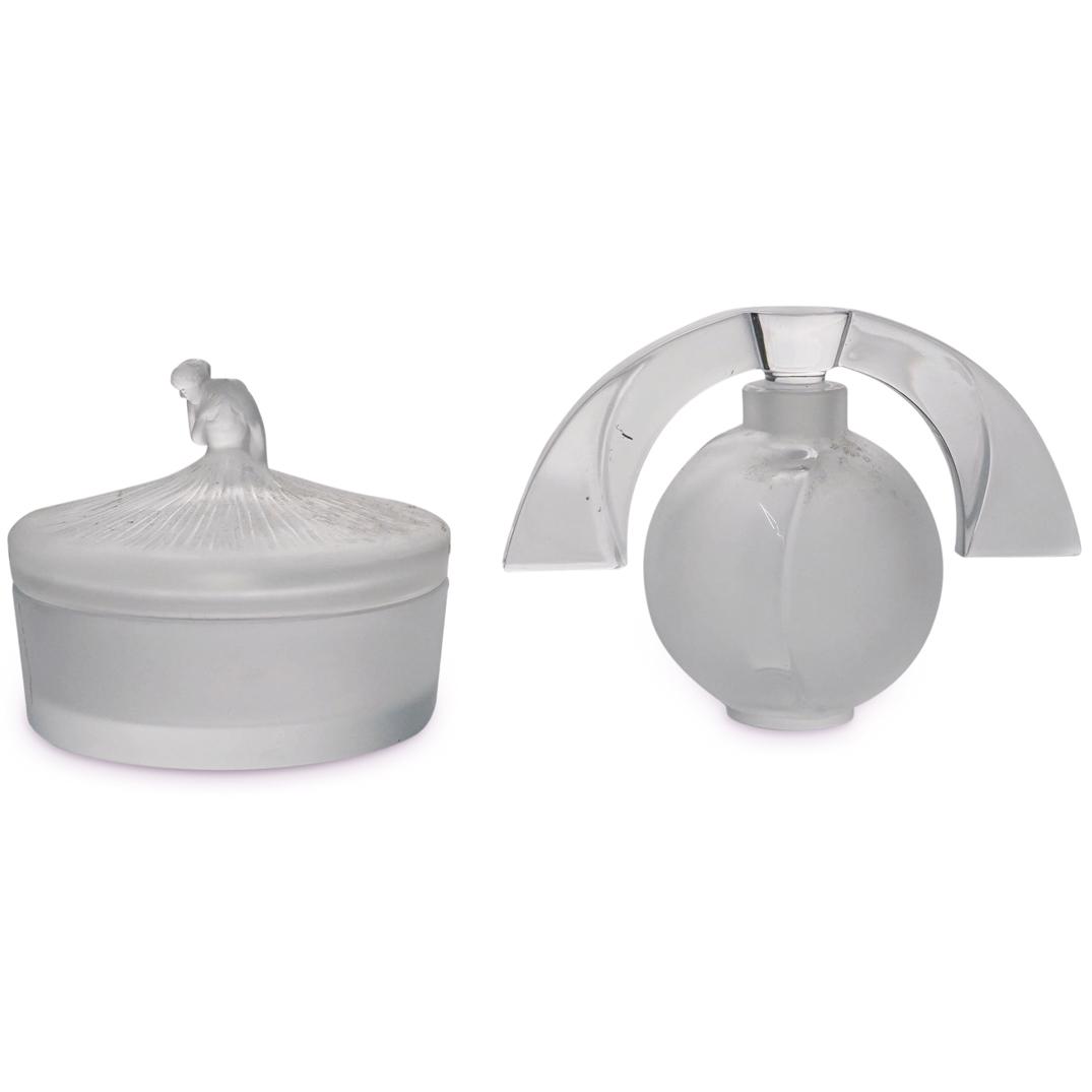 (2 Pc) Lalique Society Of America Crystal Grouping Set (1 of 6)