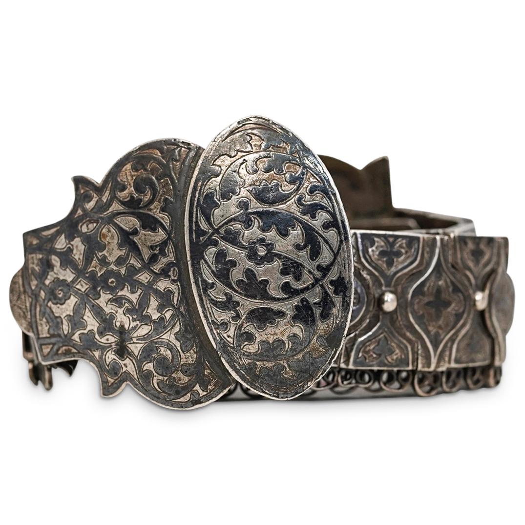 Antique Russian Silver Niello Belt (1 of 8)