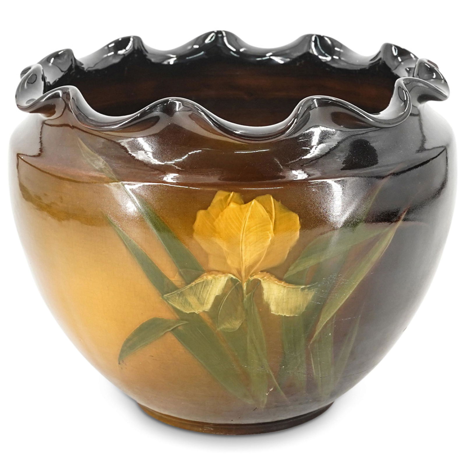 Antique Weller Louwelsa Enamel Jardiniere (1 of 4)