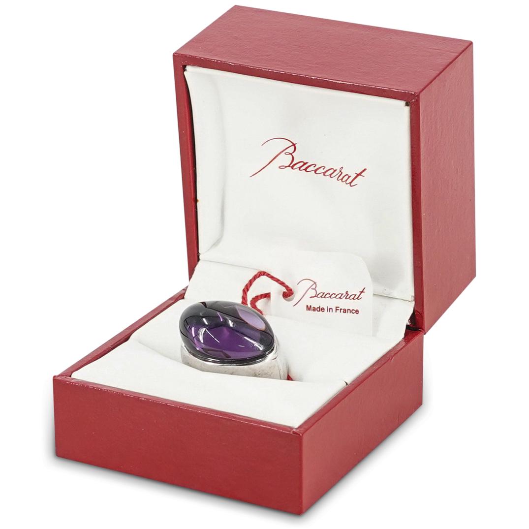 Baccarat Sterling Silver & Crystal Ring (1 of 6)