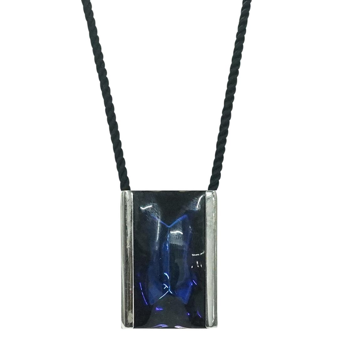 (2 Pc) Baccarat Sterling Silver "Insomnight" Pendant & Earrings Set (1 of 5)