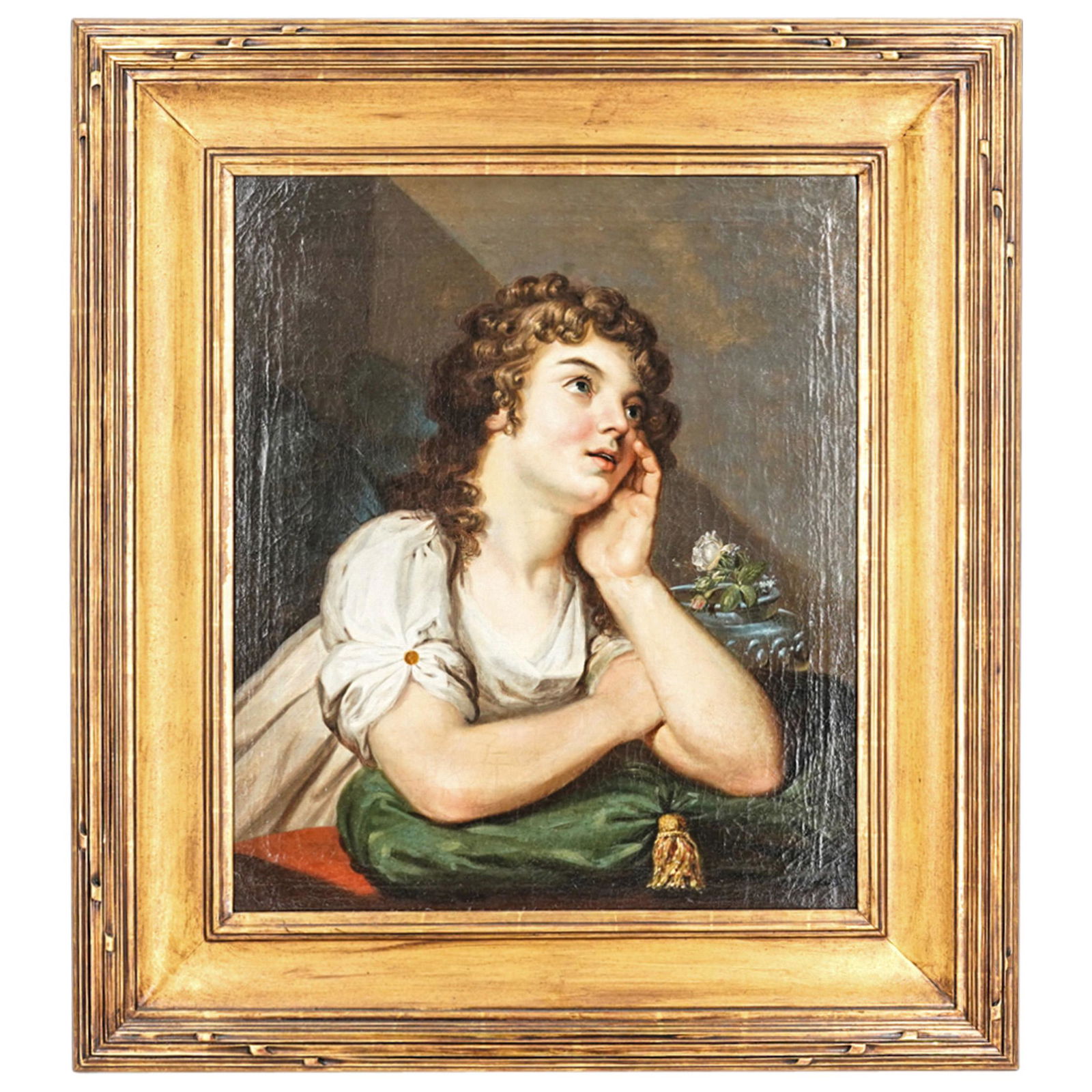 18th Cent. Portrait Oil Painting on Canvas (1 of 9)