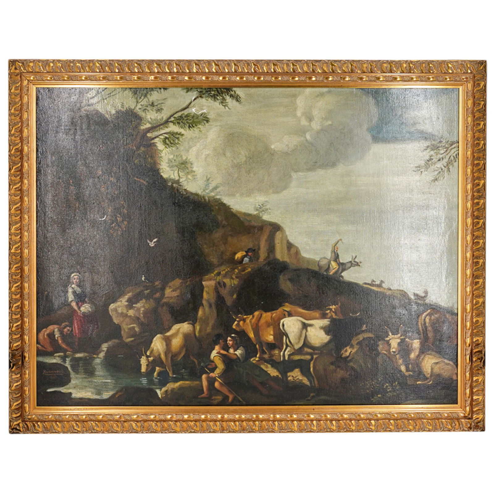 Antonio Bisquert (Spanish 1906-1990) Paisase con Vacas Oil on Canvas (1 of 10)