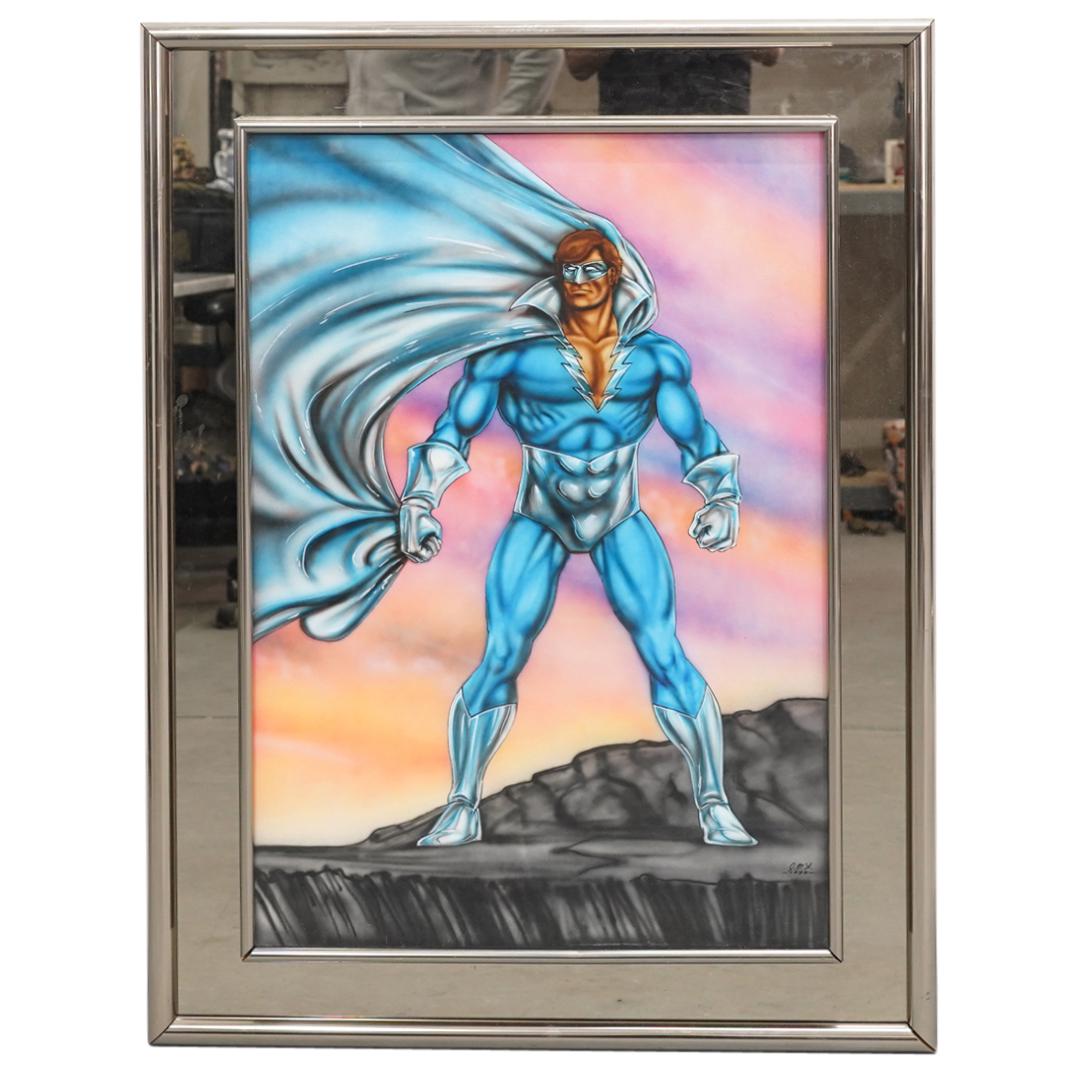 Airbrushed Signed Superhero Painting on Poster Board (1 of 7)