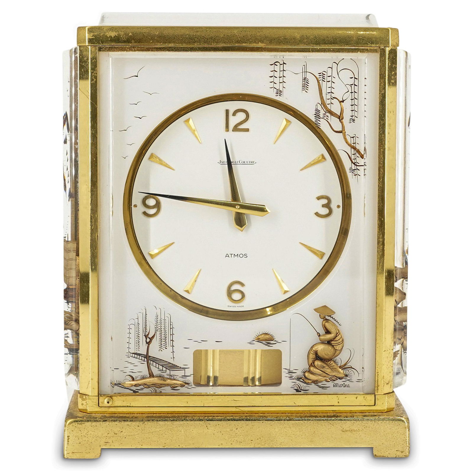 Jaeger LeCoultre Chinoiserie White Atmos Clock (1 of 11)