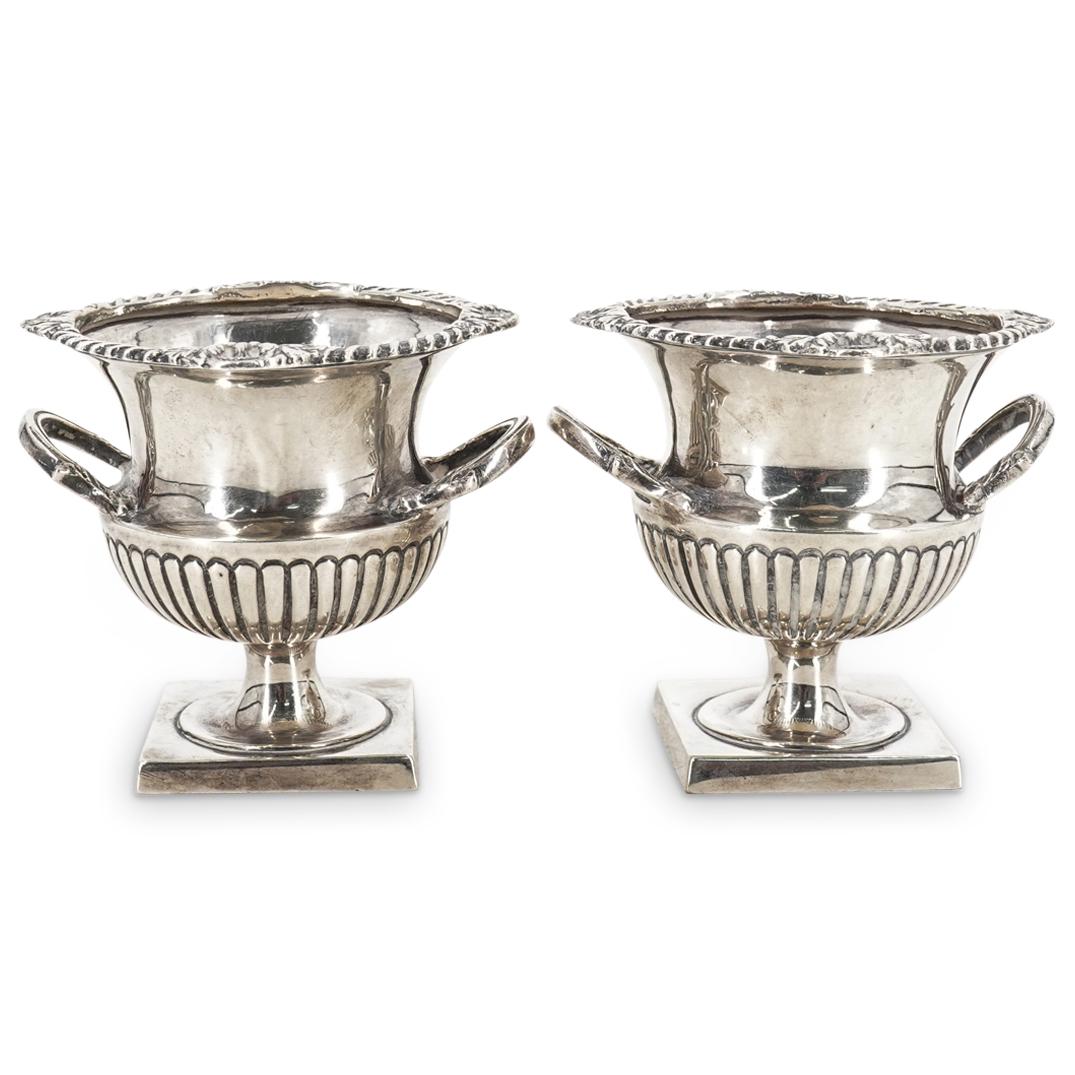 Pair Of Arthur And John Zimmerman Sterling Silver Cellars (1 of 6)