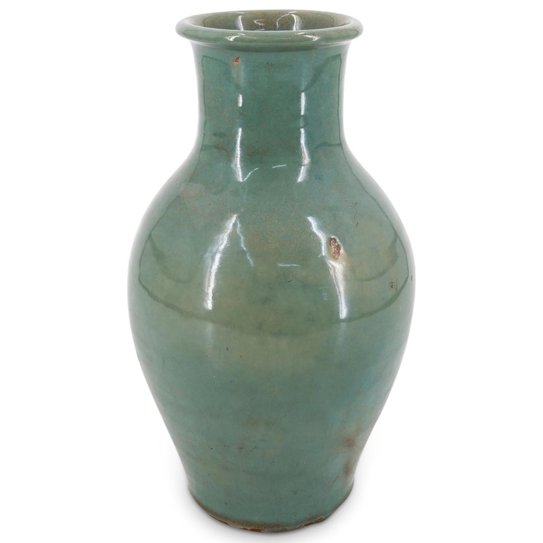 Antique Chinese Celadon Glazed Porcelain Vase (1 of 4)