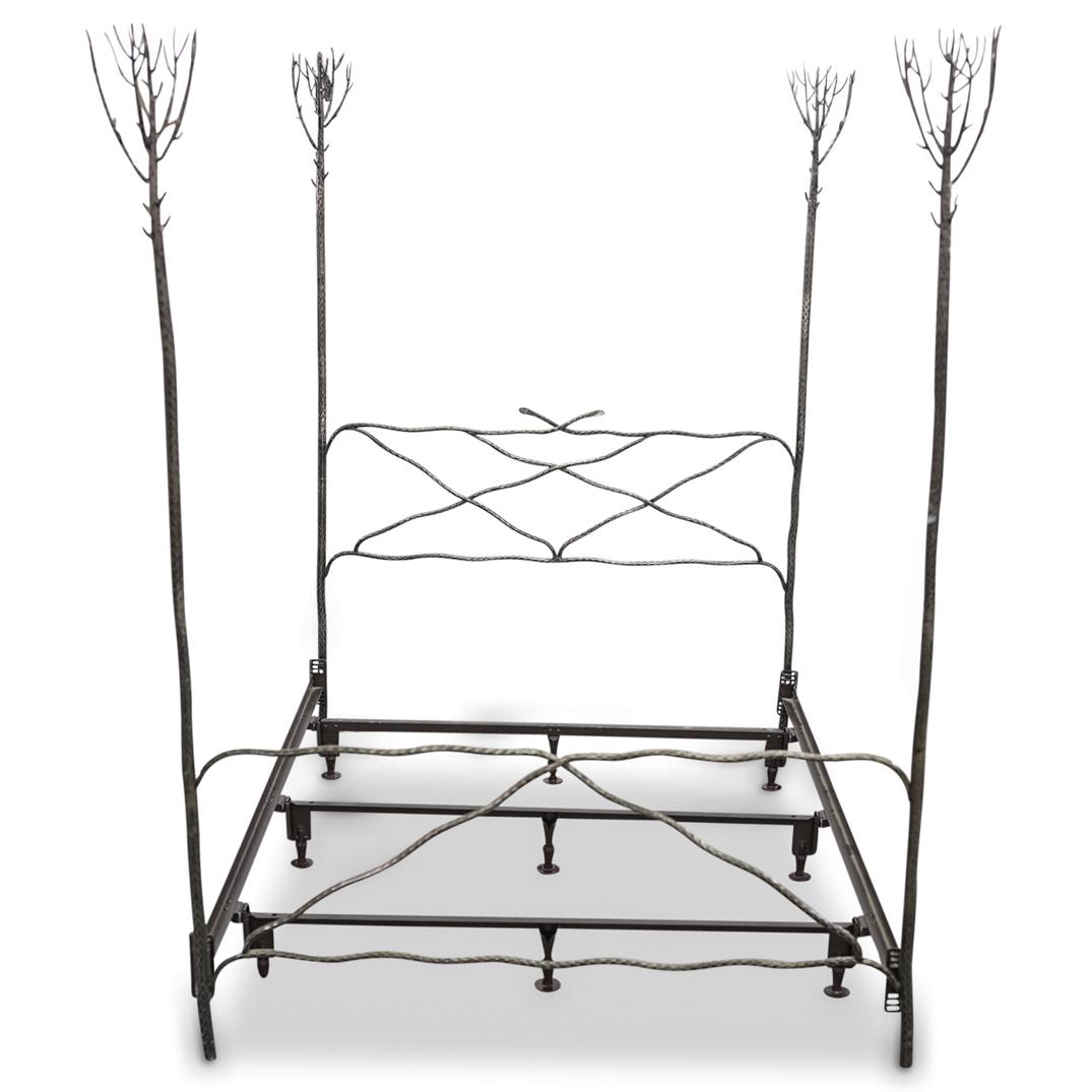 Rustic Iron Tree Form Bed Frame (1 of 8)