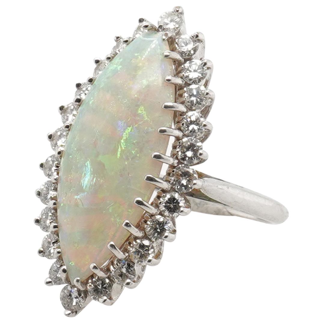 14k Gold, Opal and Diamond Ring (1 of 4)