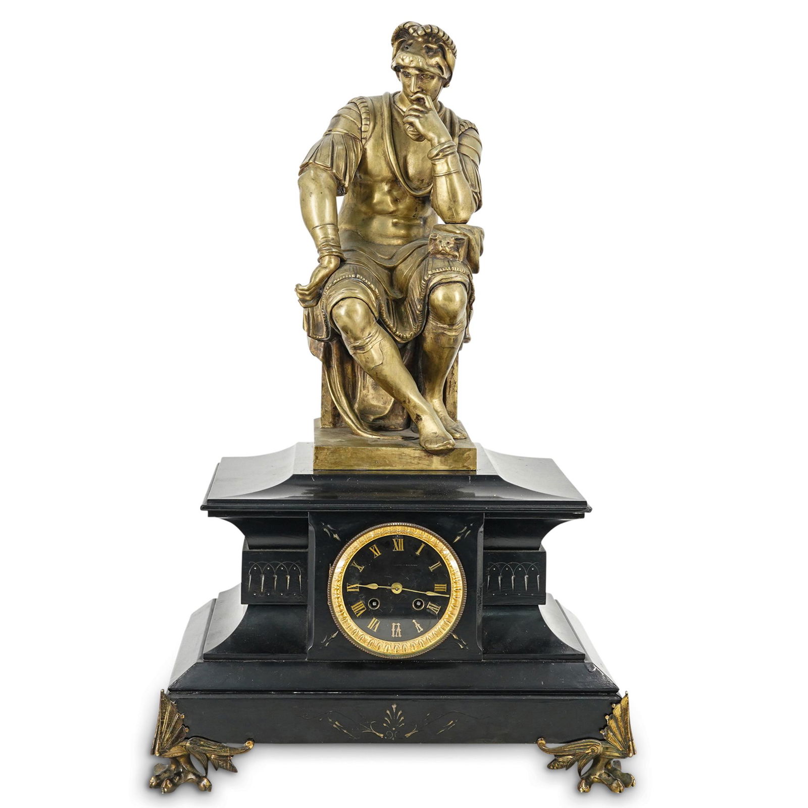 Japy Freres Et Cie Stone And Bronze Figural Clock (1 of 13)
