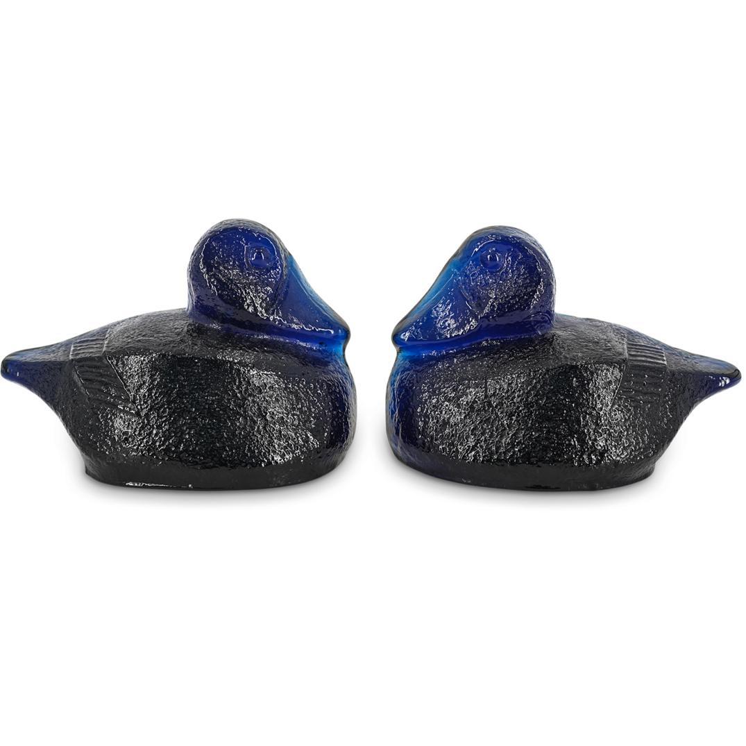 (4 Pc) Blenko Bookend Lot (1 of 13)