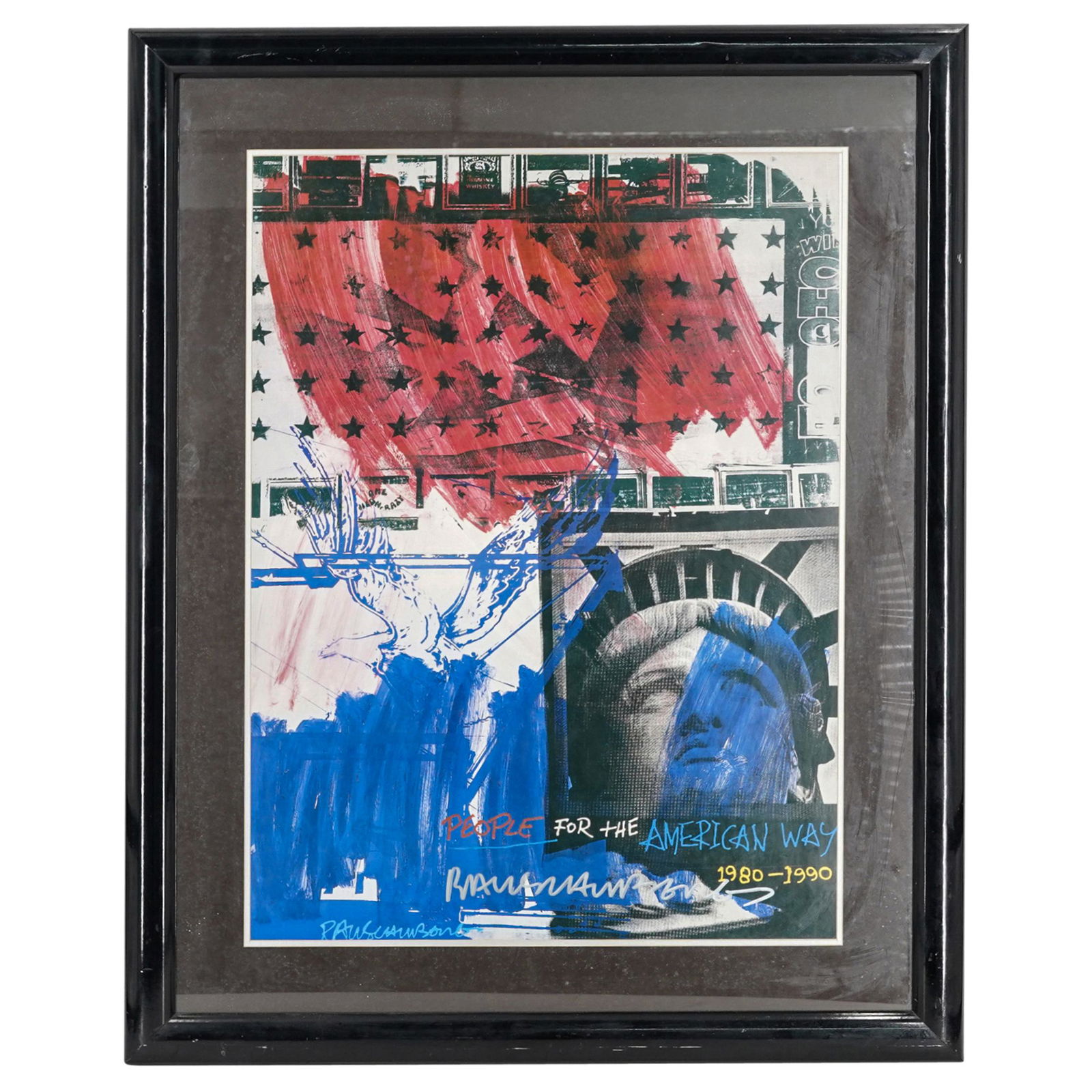 R. Rauschenberg (American, 1925) "American Way" Signed Poster (1 of 9)