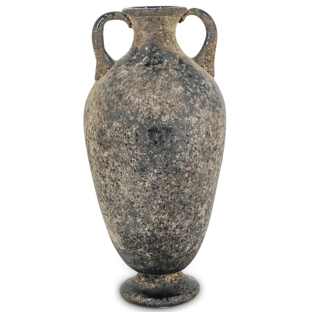 Scavo Murano Glass Black Amphora (1 of 7)