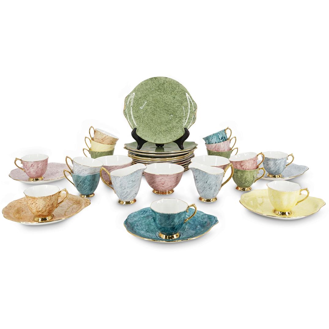 (38 Pc) English Royal Albert "Gossamer" Porcelain Set (1 of 11)