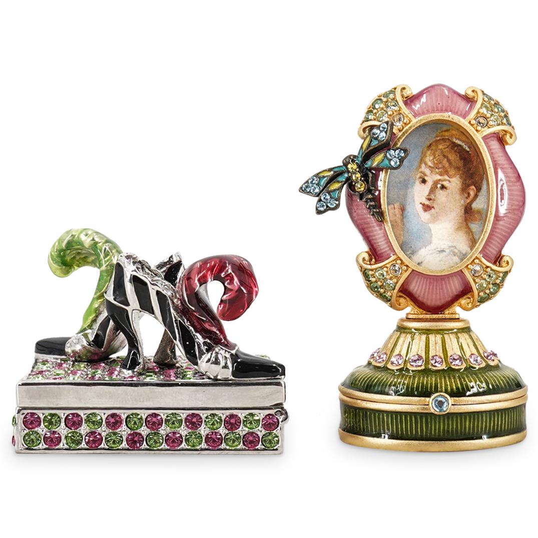 (2 Pc) Estee Lauder Solid Perfume Compact Grouping Set (1 of 6)