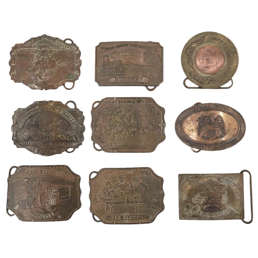 (9Pc) Antique Tiffany Belt Buckle Groupings (1 of 8)