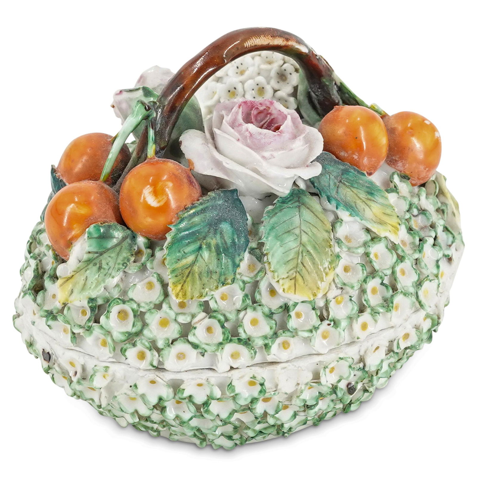 French Jacob Petit Floral Porcelain Trinket Box (1 of 7)