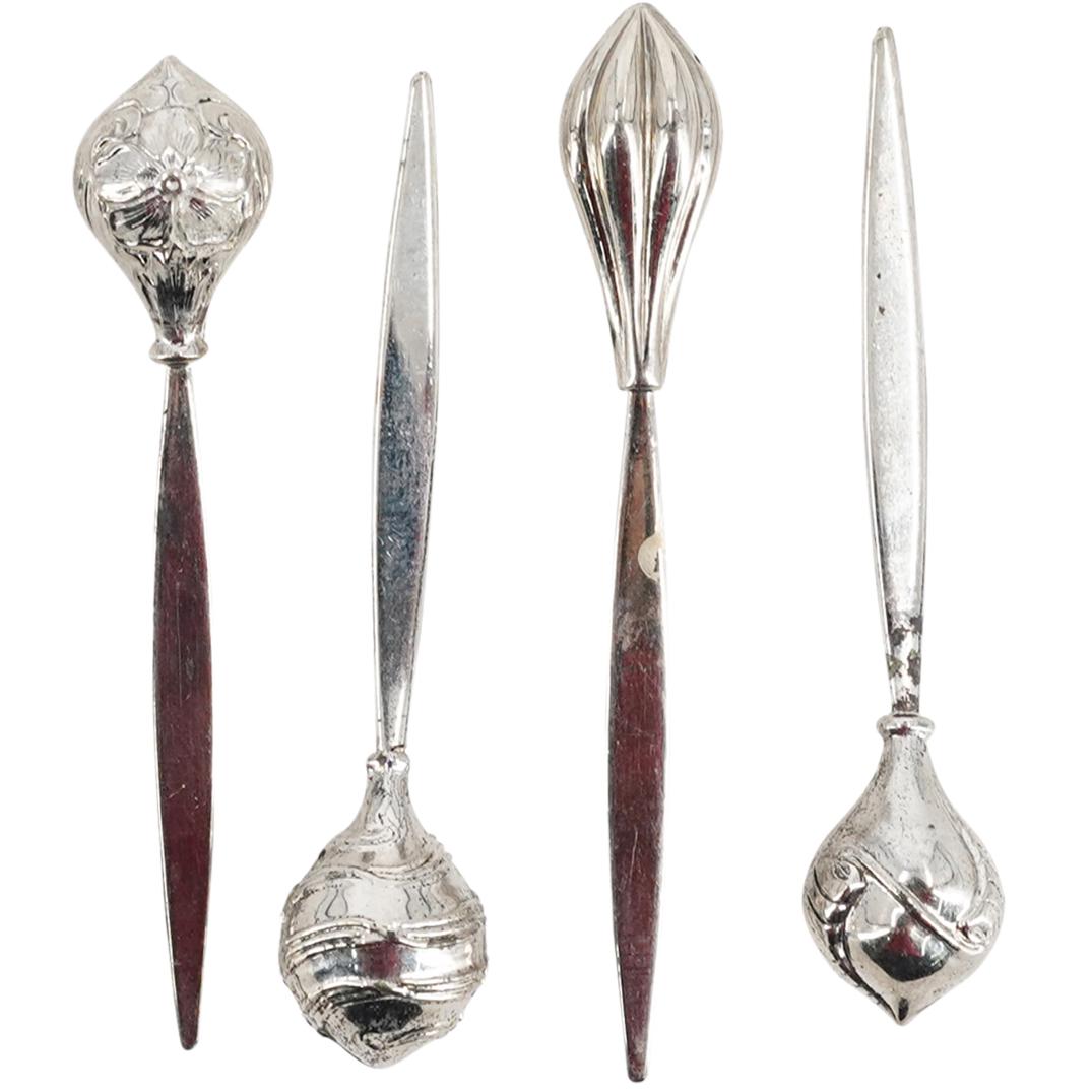 (4 Pc) Tow Creations Sterling Silver Cocktail Picks (1 of 4)