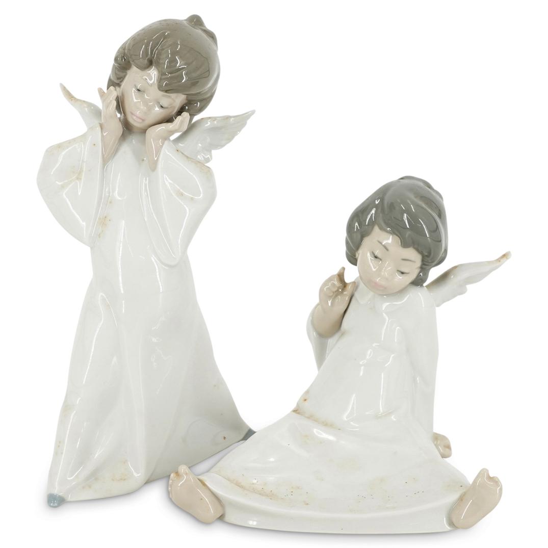 (2 Pc) Lladro Porcelain Figurines Grouping Set (1 of 6)