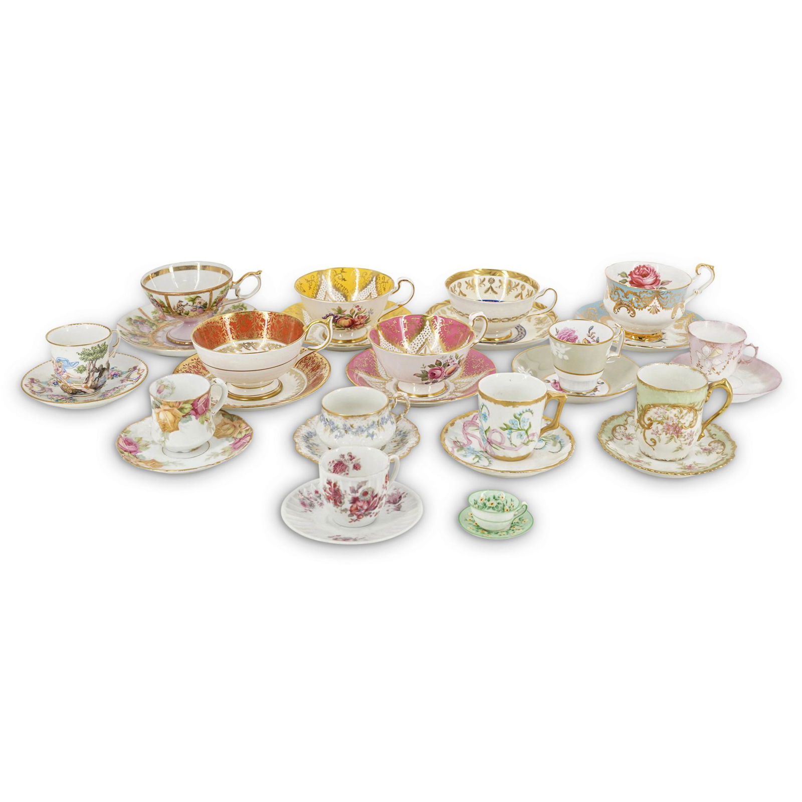 (30 Pc) Designer Porcelain Teacup And Saucer Lot (1 of 17)