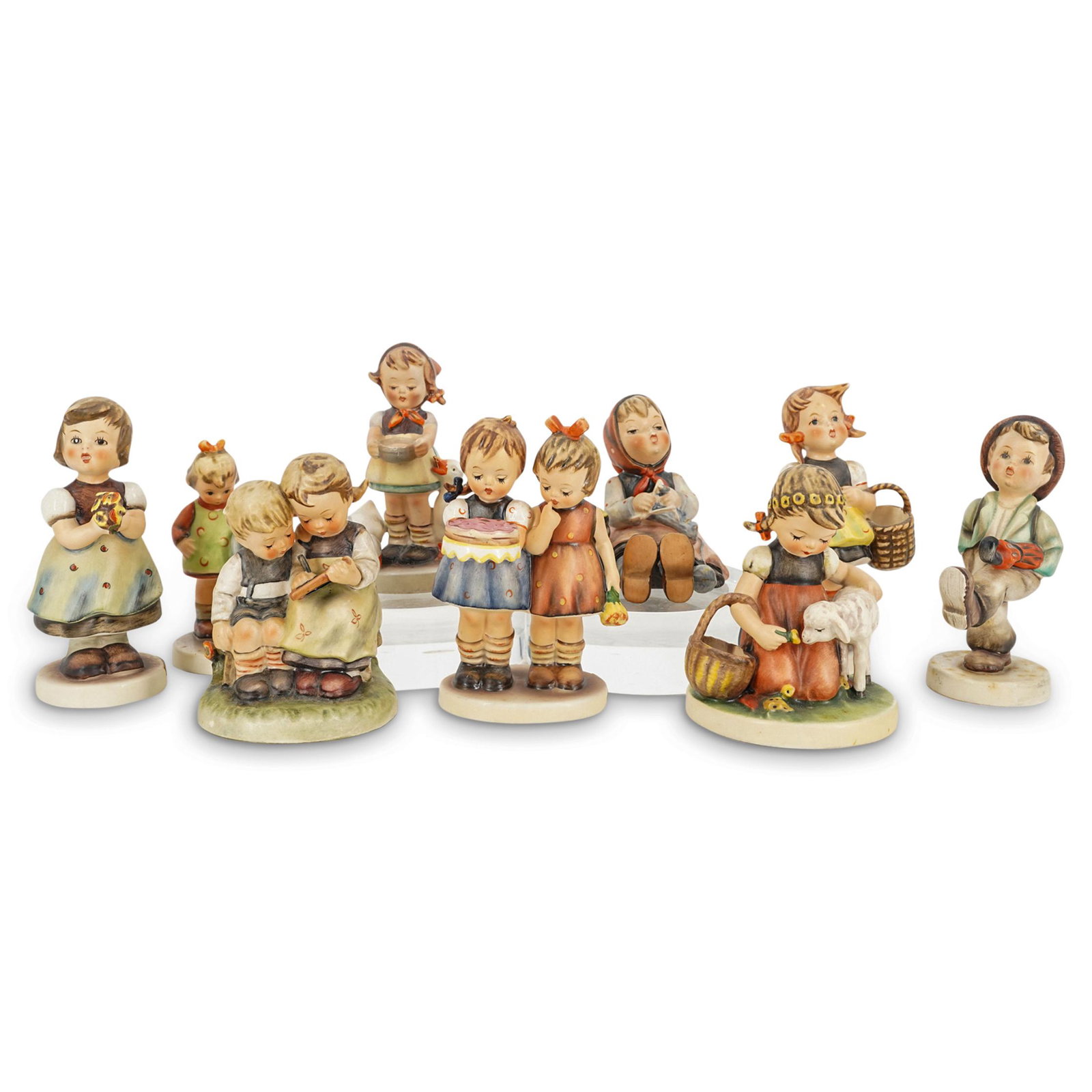 (9 Pc) Goebel Porcelain Figurines Grouping (1 of 10)