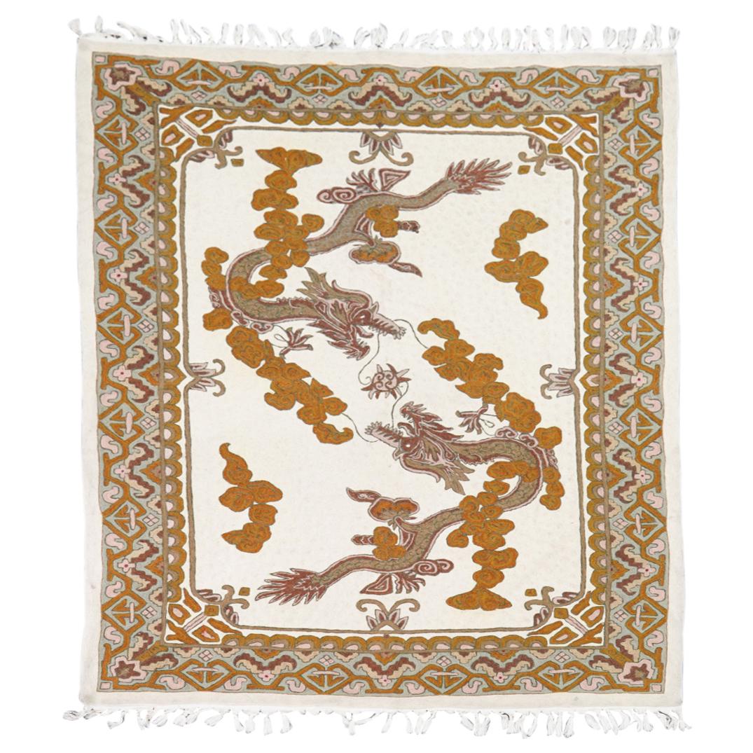 Vintage Hand Knotted Dragon Rug (1 of 5)