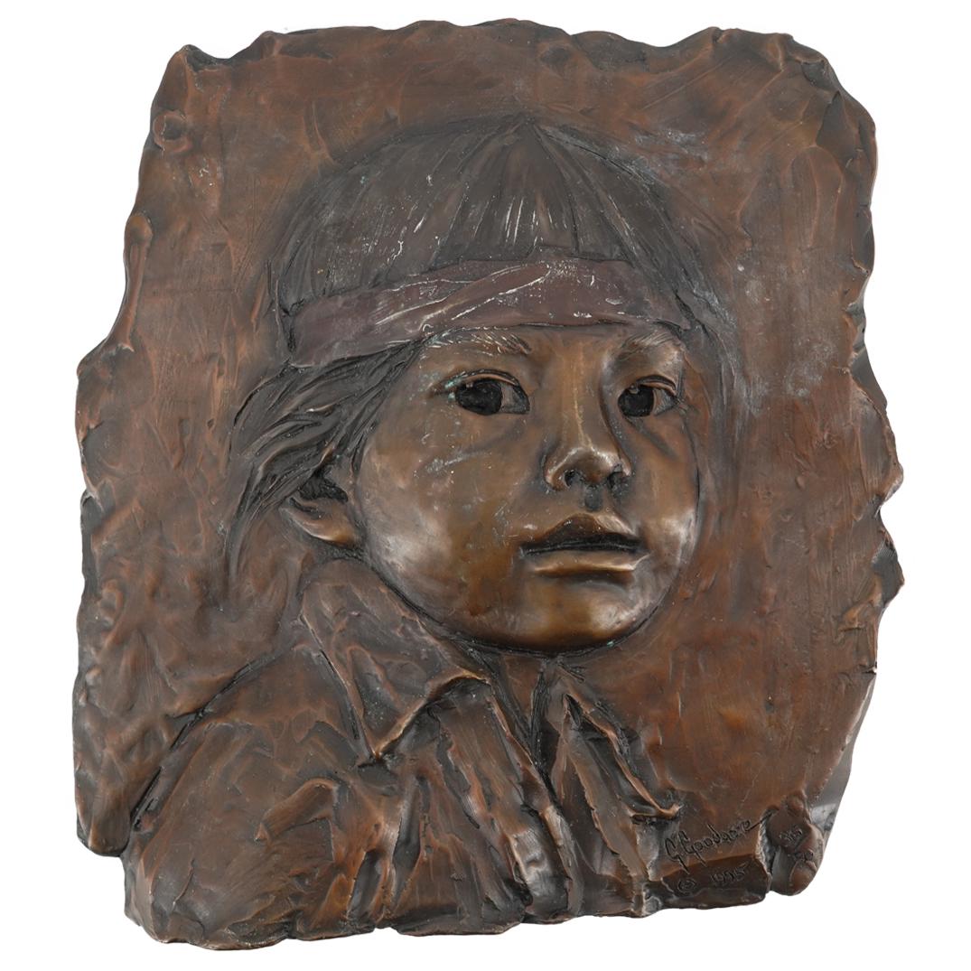 G. Goodacre (American, 1939) Bas Relief Bronze Plaque (1 of 4)