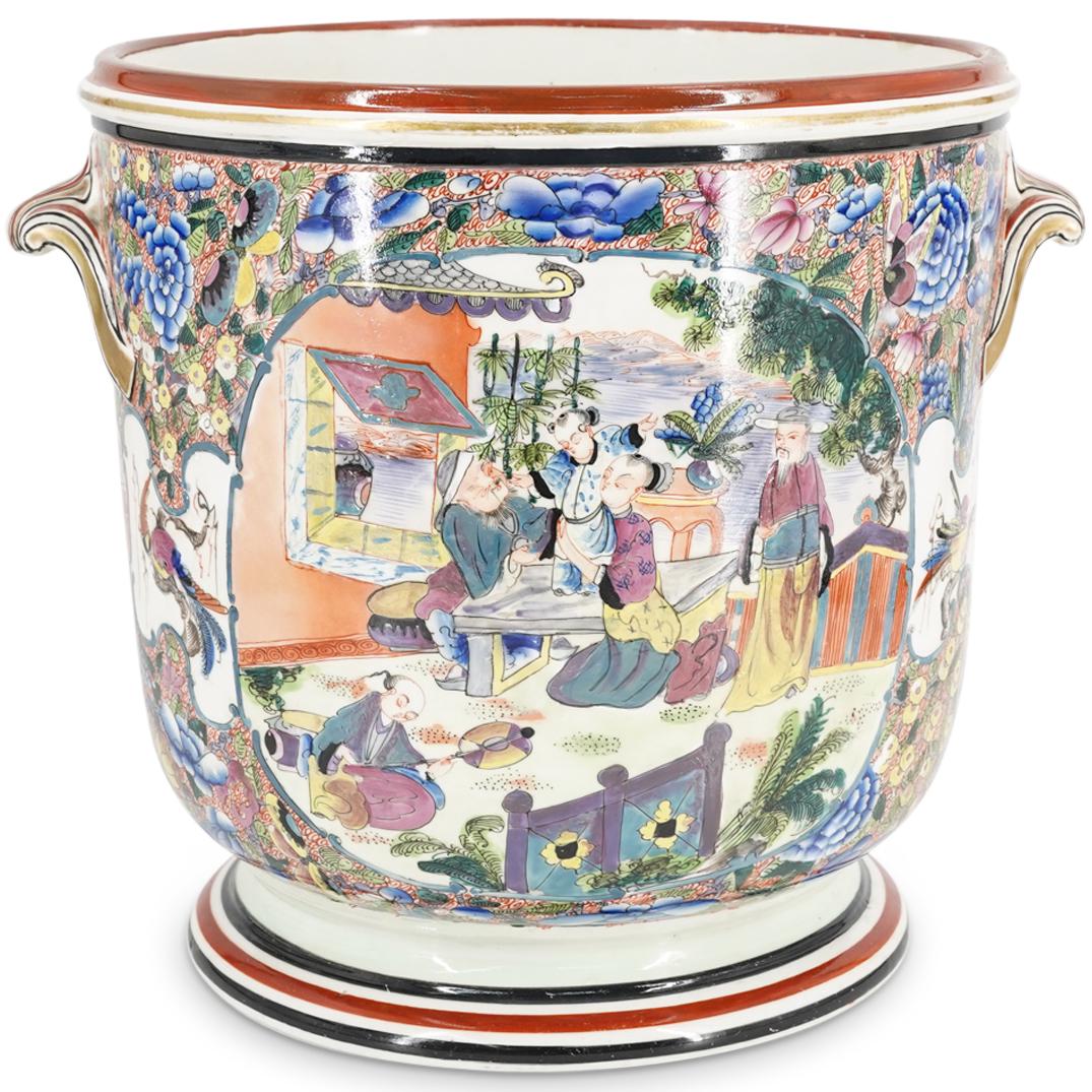 Chinese Porcelain Cache Pot Planter (1 of 8)