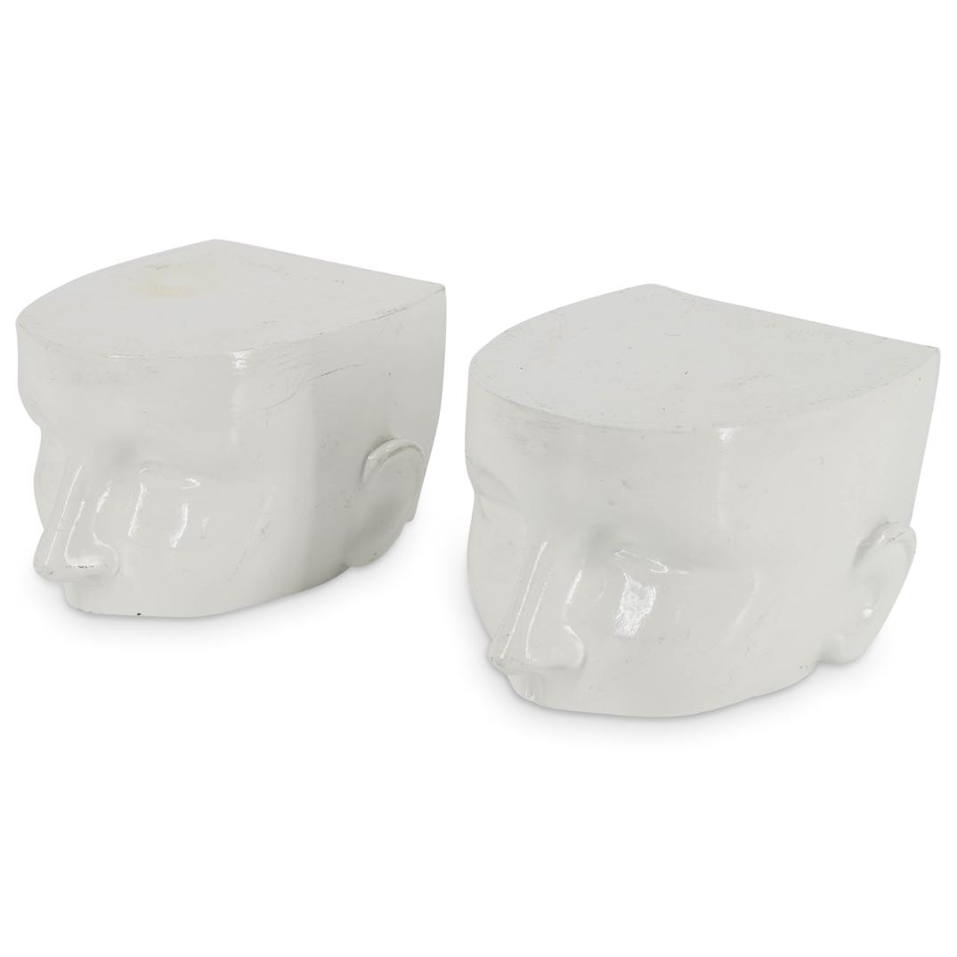 Pair Of Jonathan Adler Style Head Form Wall Brackets (1 of 4)