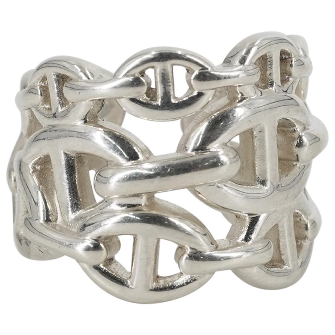 Hermes Sterling Silver "Chaine D'Ancre" Band Ring (1 of 3)