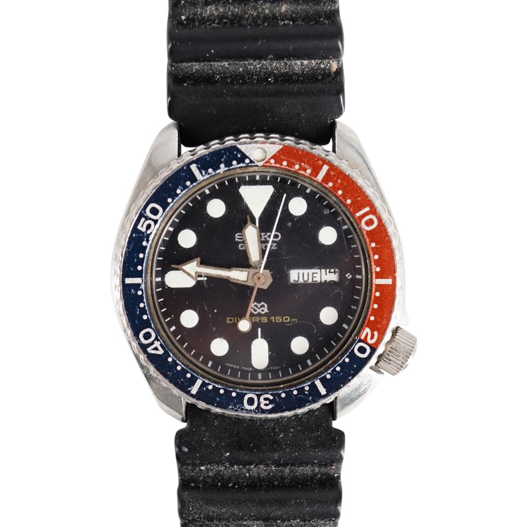 Vintage Seiko "Pepsi" Men's Stainless Steel Watch (1 of 3)