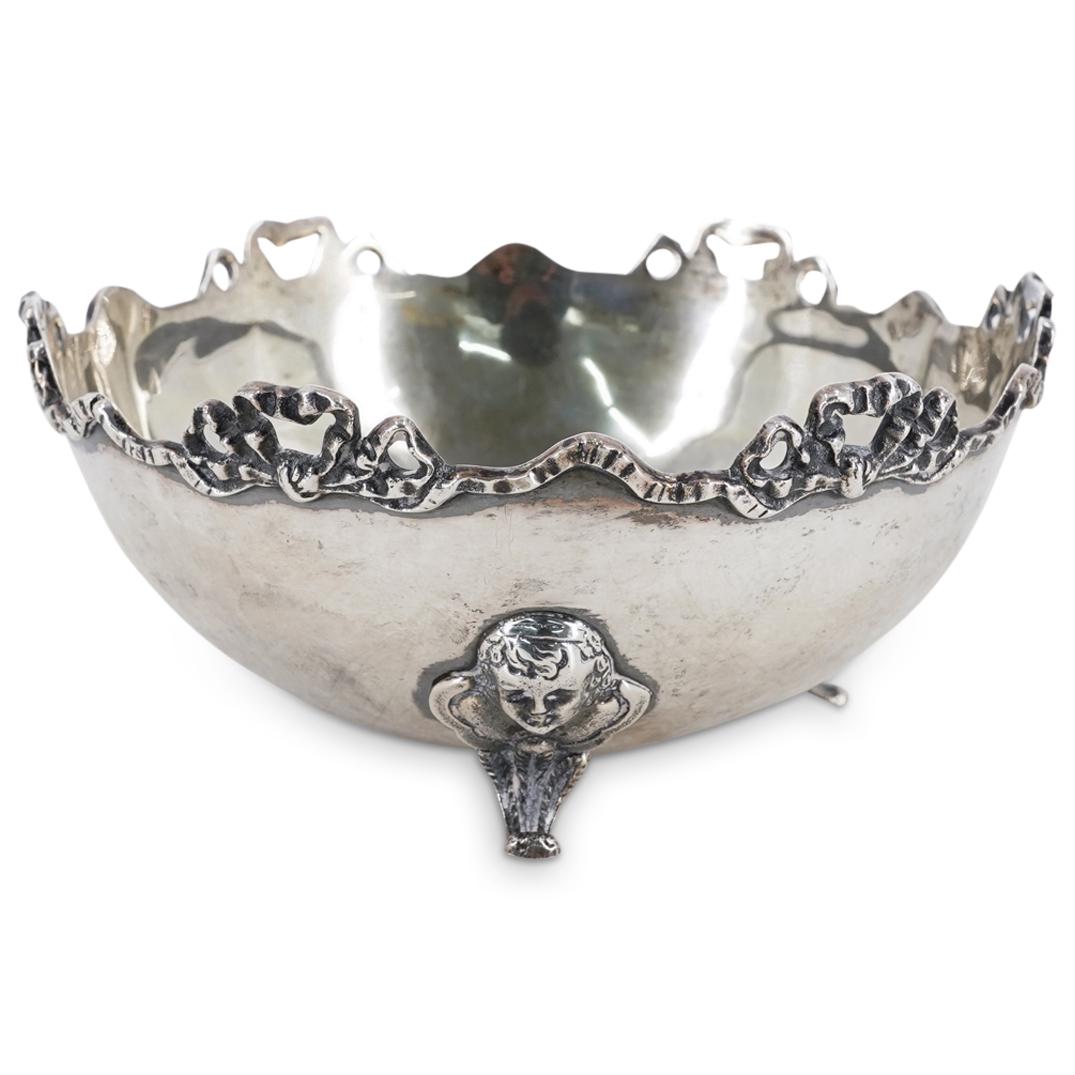 Antique Turkish 900 Silver Footed Bowl (1 of 5)