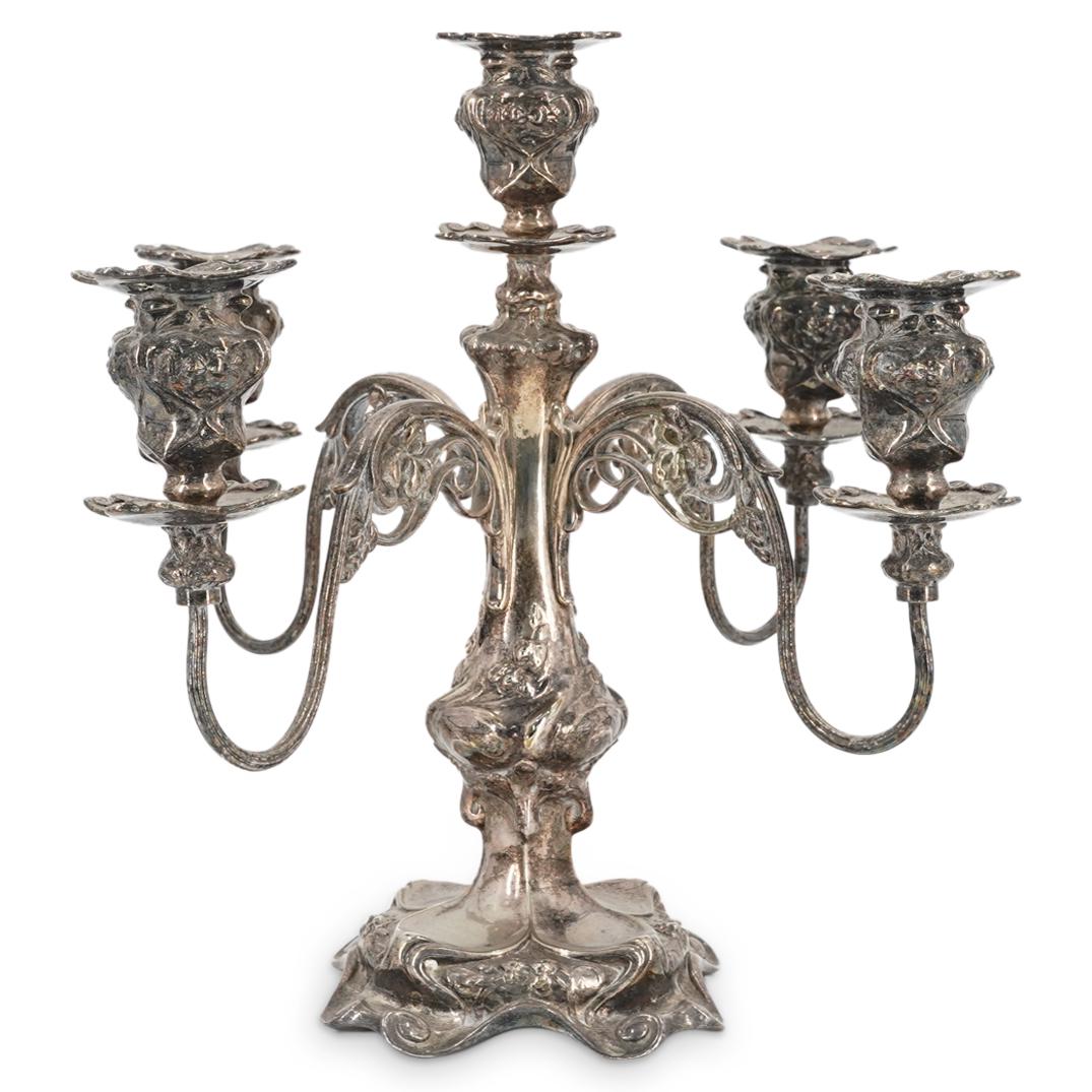Antique Silver Plated Candelabra (1 of 7)