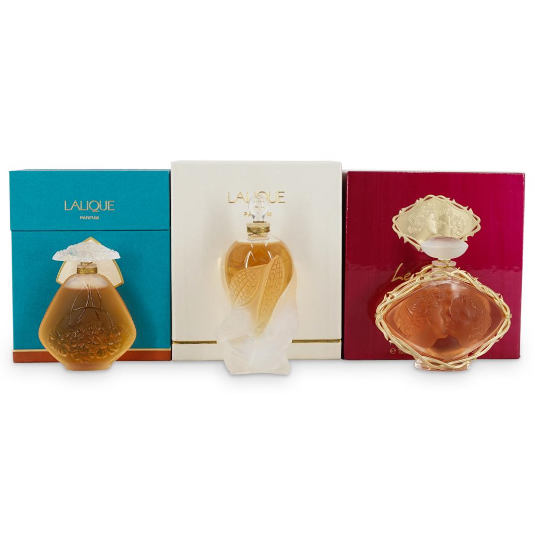 (3Pc) Lalique "Flacon Collection" & "Le Baiser" Perfume in Boxes (1 of 5)