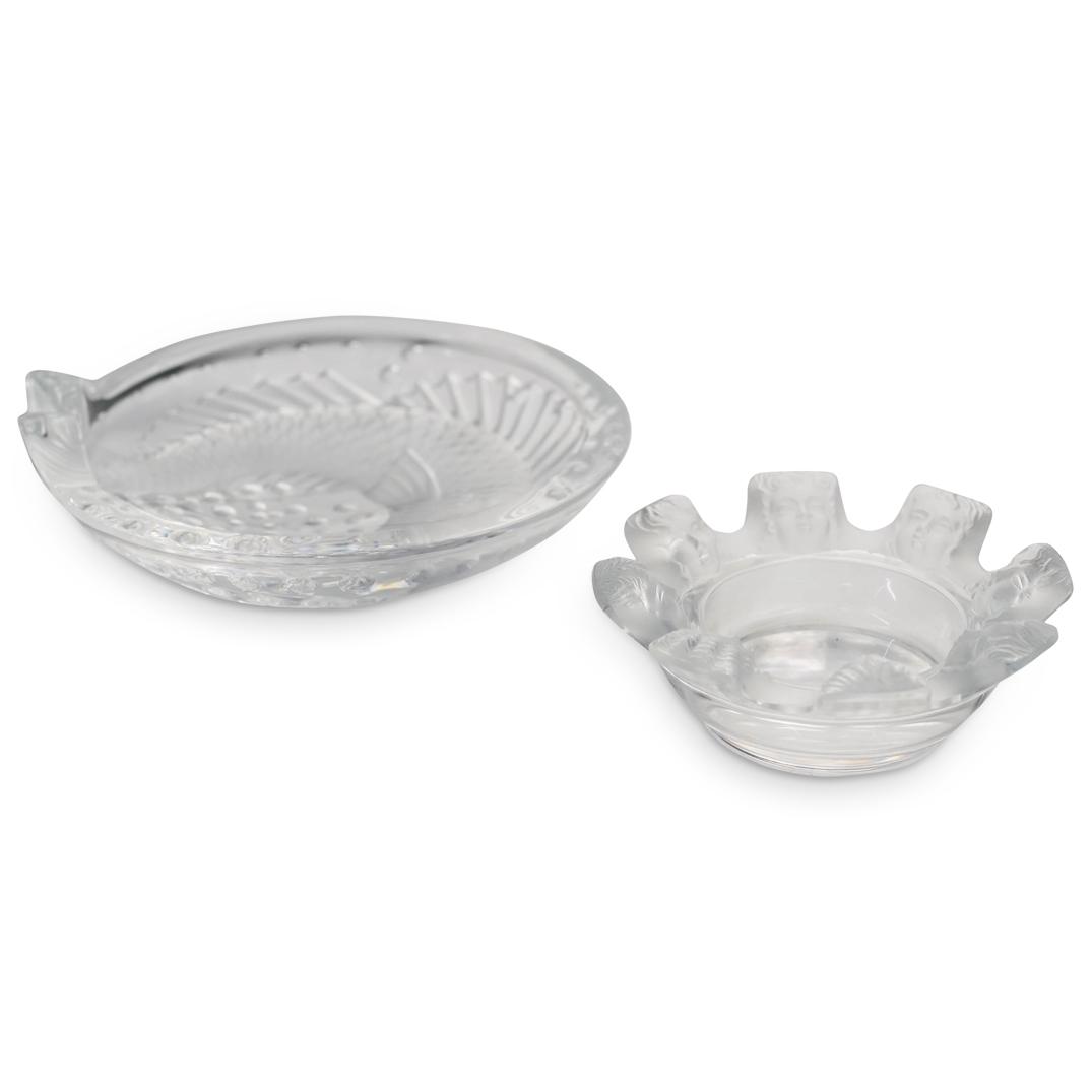 Pair of Lalique Crystal Ashtrays (1 of 9)