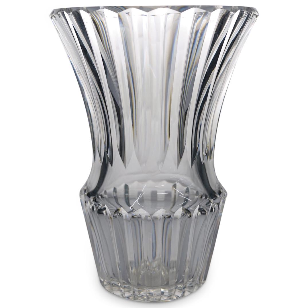 Large Baccarat Crystal Flared Vase (1 of 4)