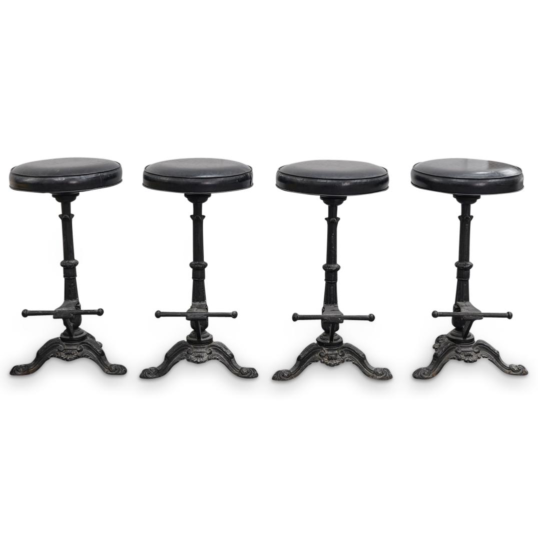 (4 Pc) Cast Iron Haasbrock Sondergaard Bar Stools (1 of 8)