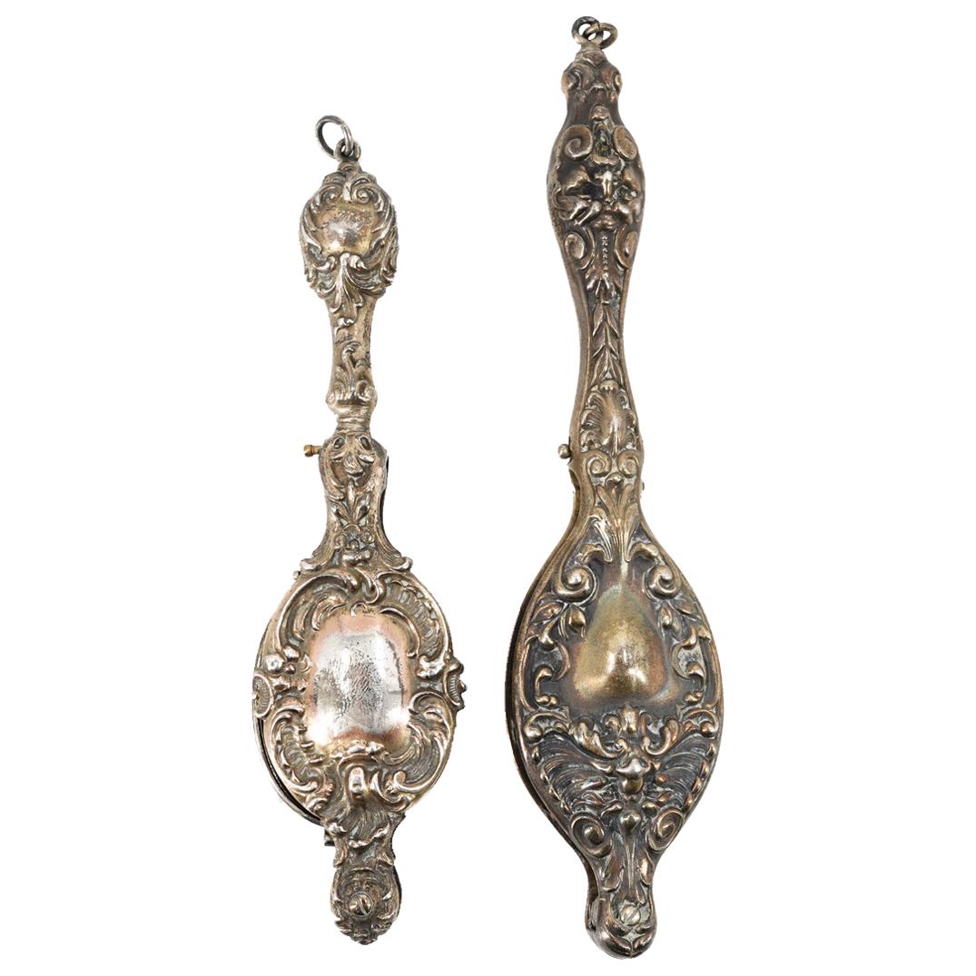 (2 Pc) Victorian Chatelaine Lorgnette/Opera Glasses (1 of 4)