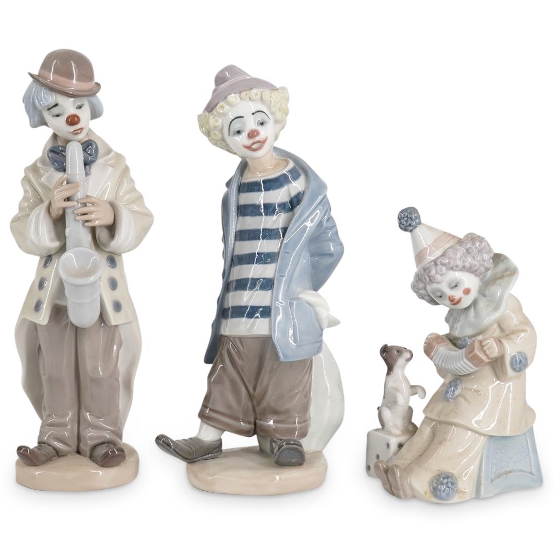 (3 Pc) Lladro Porcelain Figurines Grouping Set (1 of 6)