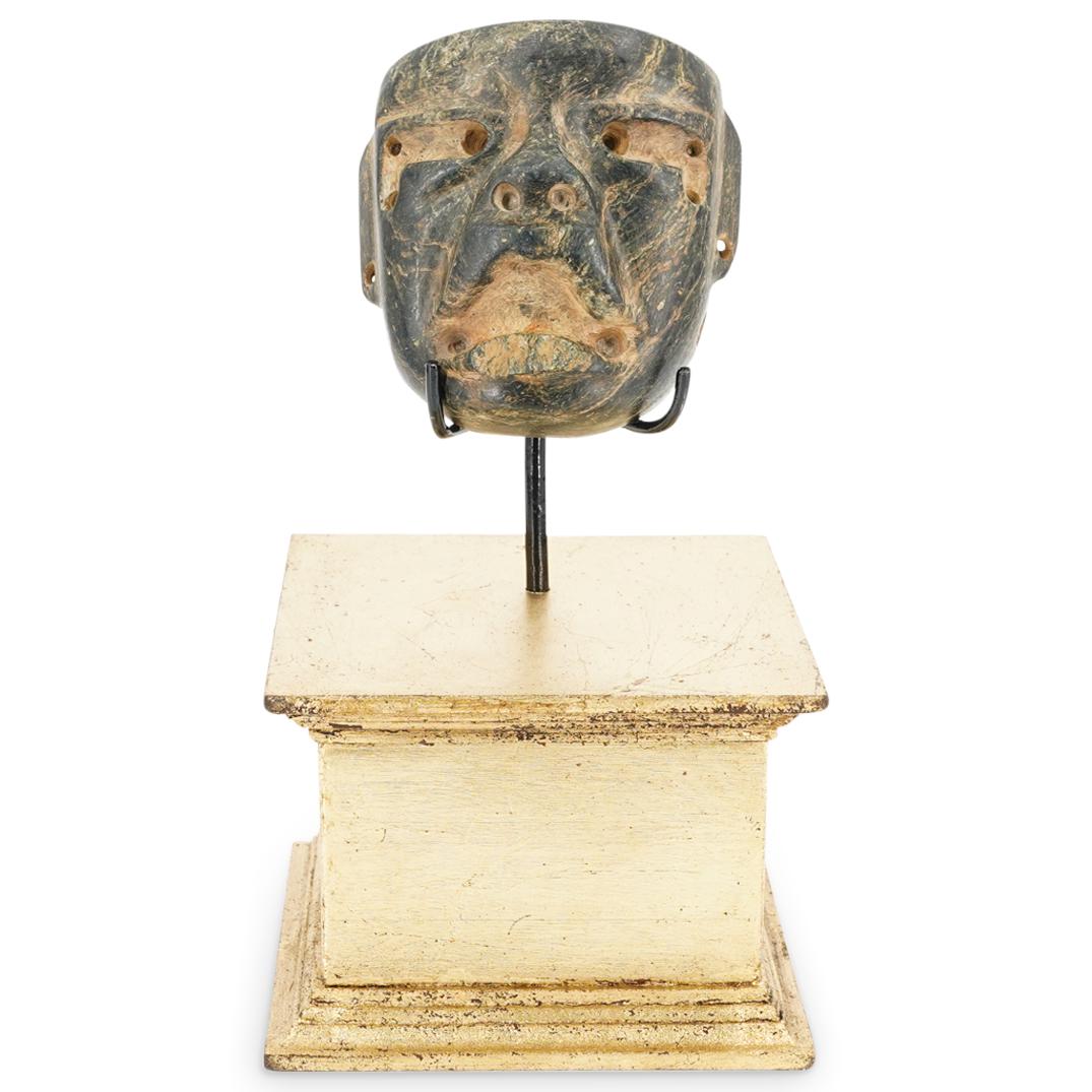 Pre-Columbian Olmec Carved Stone Mask (1 of 5)