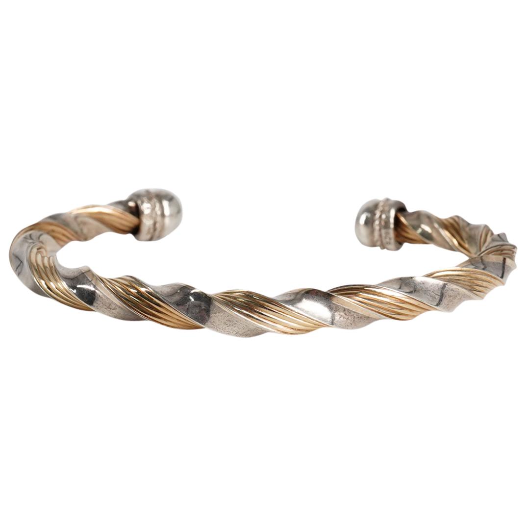 14K Gold And Sterling Silver Twisted Bracelet (1 of 3)