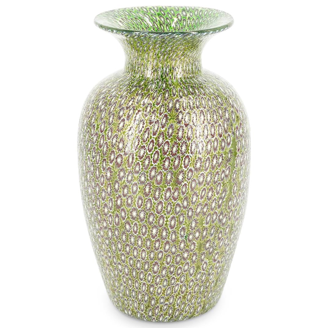 Murano Millefiori Gold Flake Vase (1 of 6)