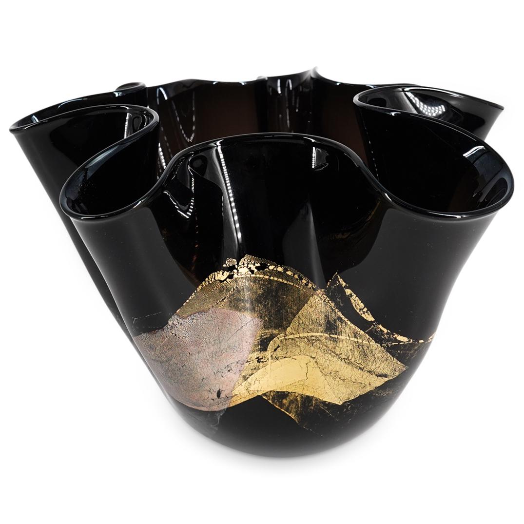 Matthew Buechner Art Glass Handkerchief Bowl (1 of 4)