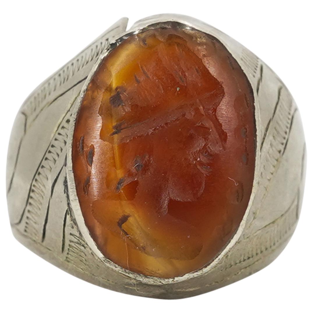 Ancient Roman Carnelian Intaglio Ring (1 of 3)