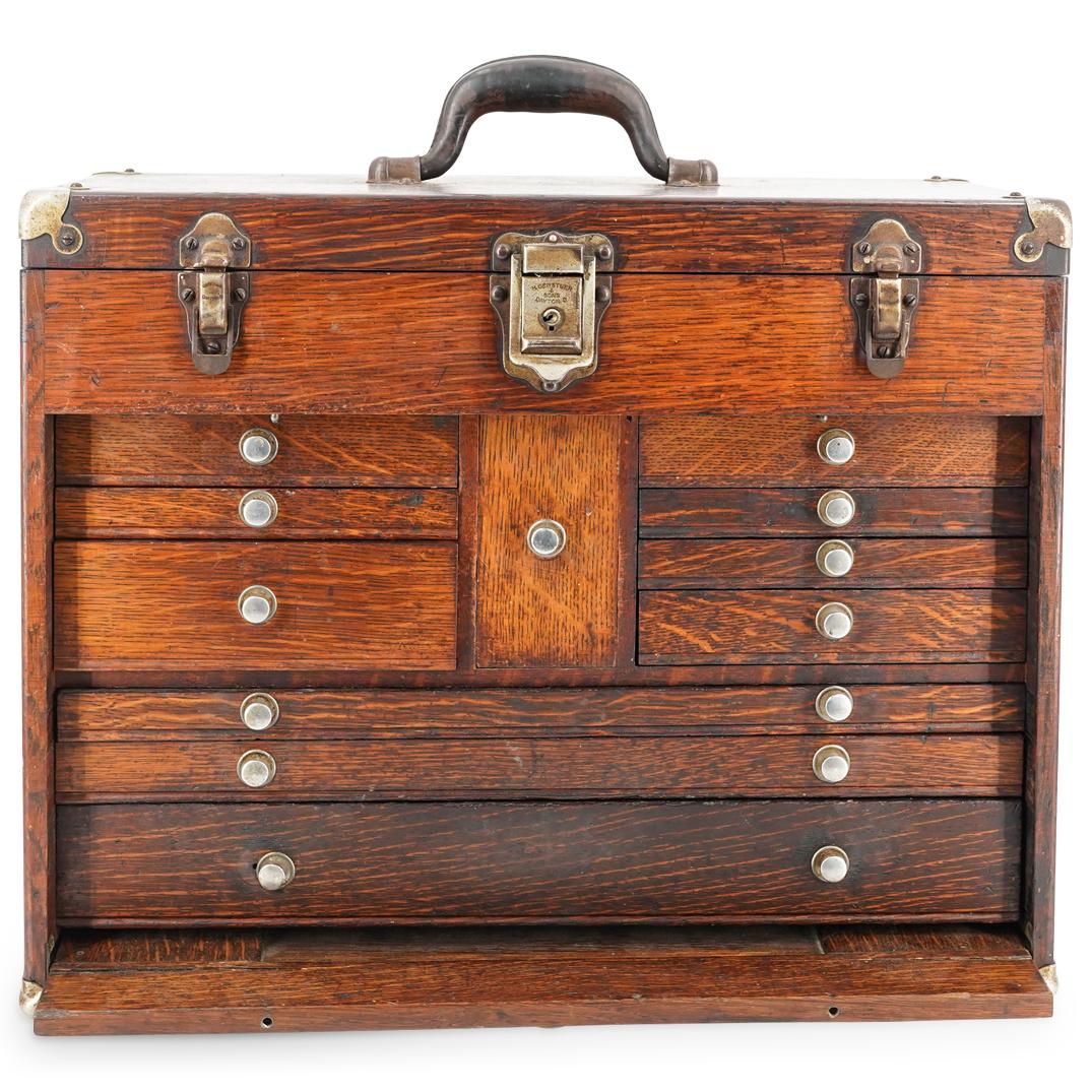 H. Gerstner & Sons Drawer Wood Machinist Tool Box Chest (1 of 9)