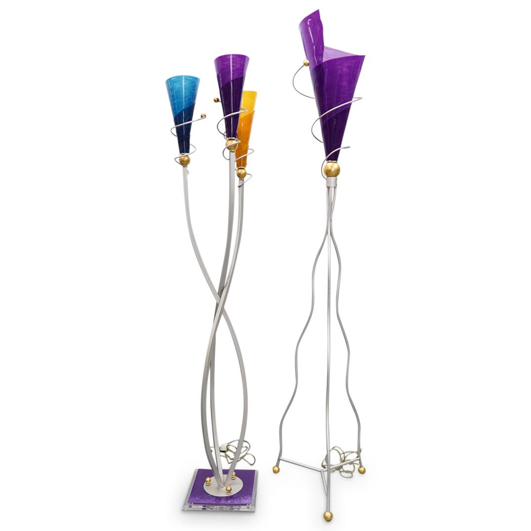 (2 Pc) Memphis Style Floor Lamps (1 of 6)