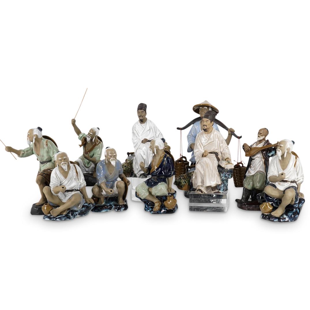 (10Pc) Chinese Mudmen Fisherman Grouping (1 of 8)