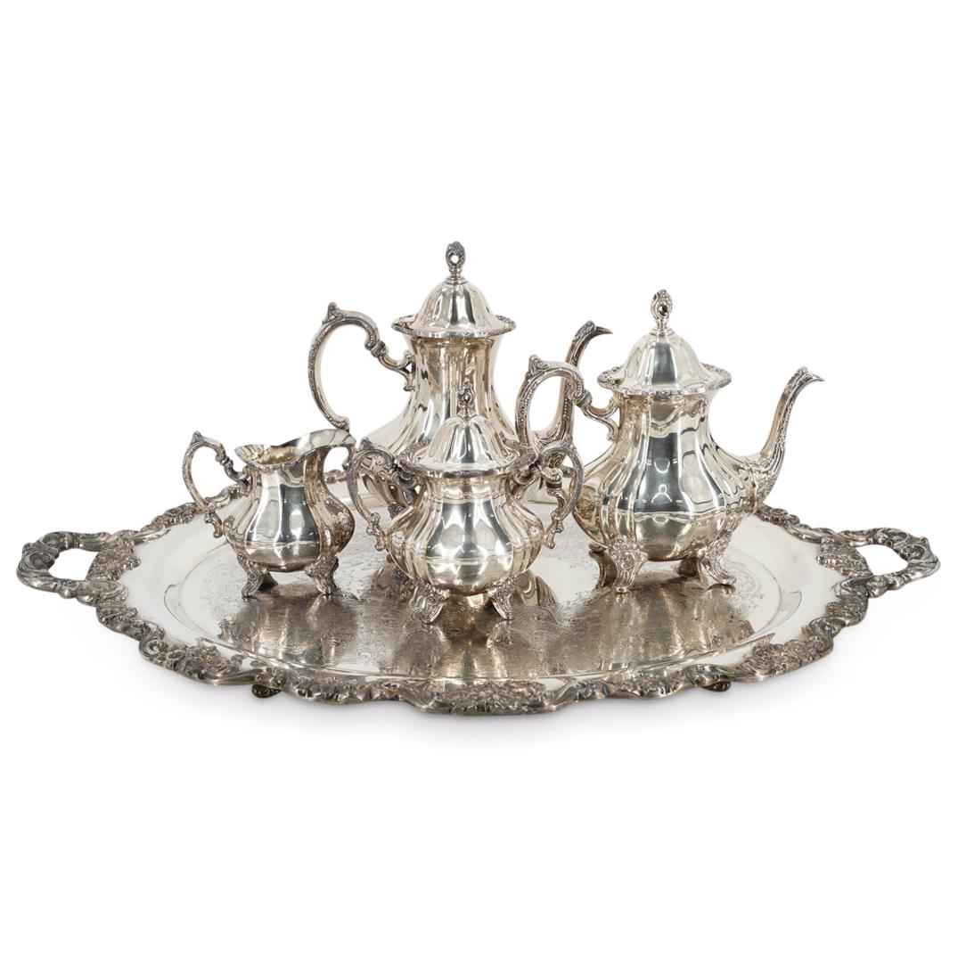 (5Pc) Poole Silver Plated Tea Service Set (1 of 12)