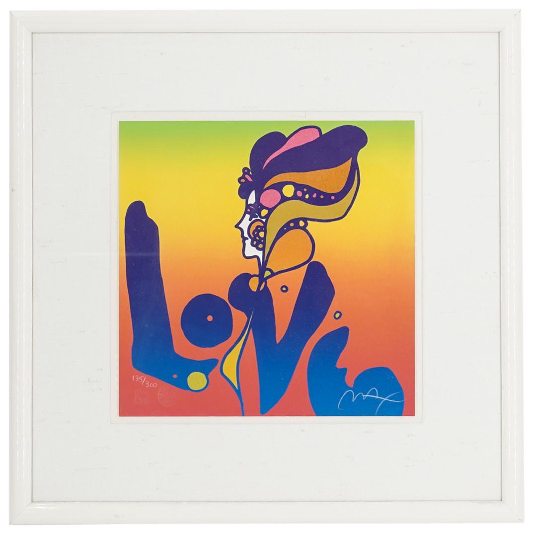 Peter Max (B. 1937) Lithograph Print Of "LOVE" Poster (1 of 4)